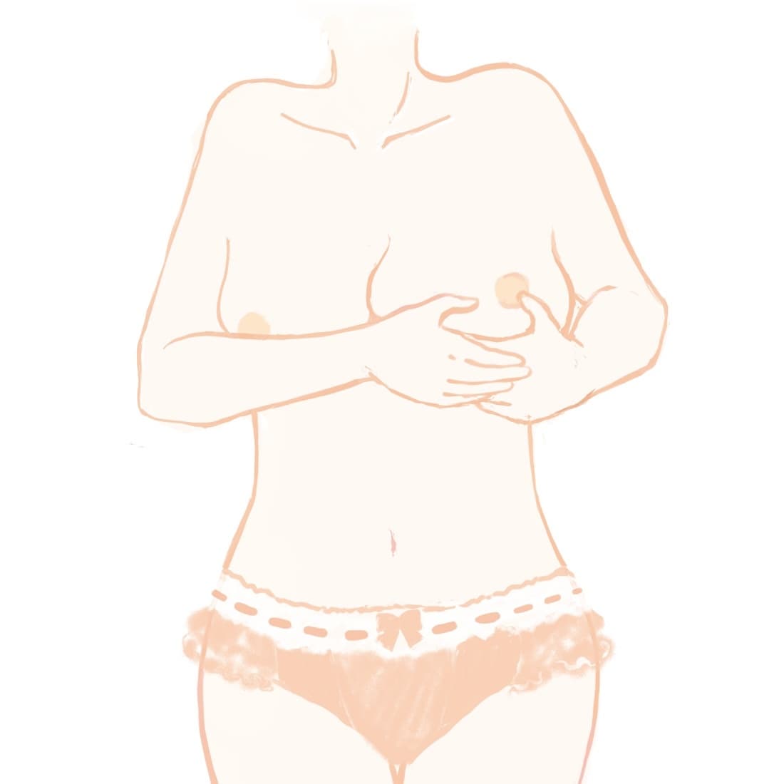 胸の形や育乳、授乳マッサージイラスト描きます 写真を使えないおっぱいや授乳マッサージを分かりやすく描きます イメージ4