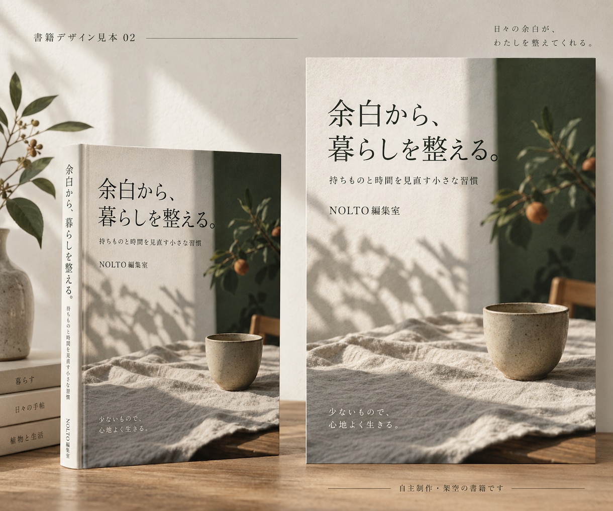 電子書籍と紙の表紙・告知画像まで制作します 初案2方向・修正3回。告知画像2枚と編集用ai付き イメージ3