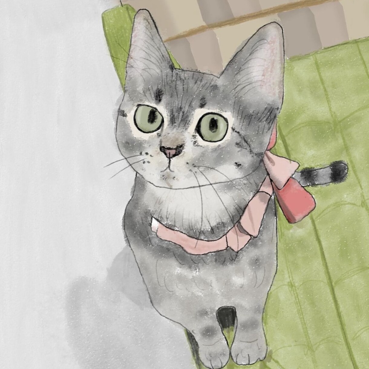 ゆるっと可愛く！ペットのイラスト描きます リアルだけど、可愛いタッチの世界に一つのイラストを心込めて イメージ10