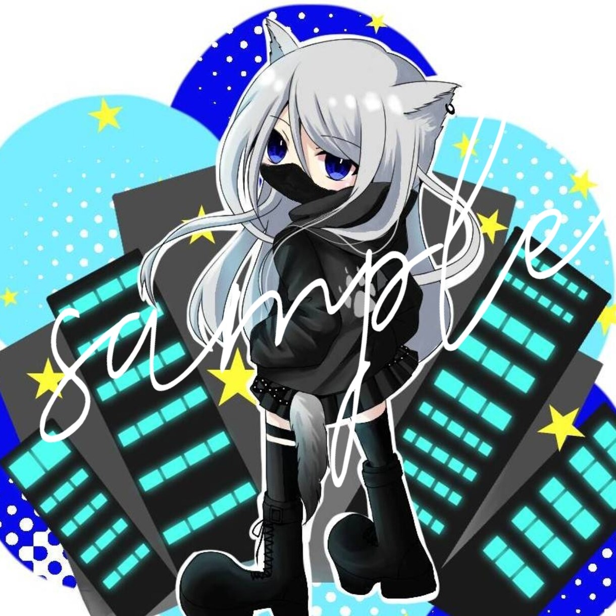 最短1日★SNSにぴったり！ミニキャラ描きます ☆★小物や背景でさらにオリジナル感アップ★☆ イメージ3