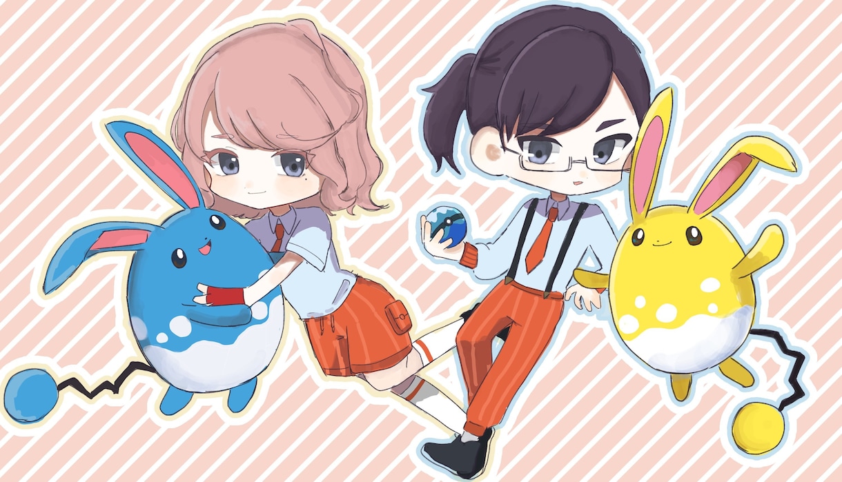かわいいデフォルメイラスト描きます 活動やキャラシートにどうですか！ イメージ1