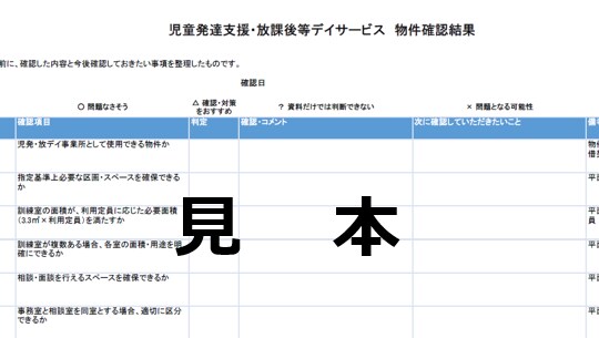 児発・放デイ予定の物件を行政書士がチェックします 開業後のことを考え、見落としがちな点までアドバイス イメージ2