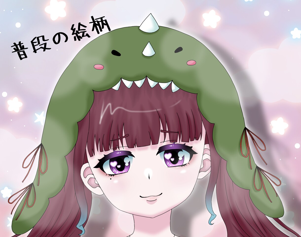 この構図で夢絵、イメージ似顔絵などを描きます 夢絵やカップルさんご夫婦などイメージ似顔絵も描いちゃいます！ イメージ3