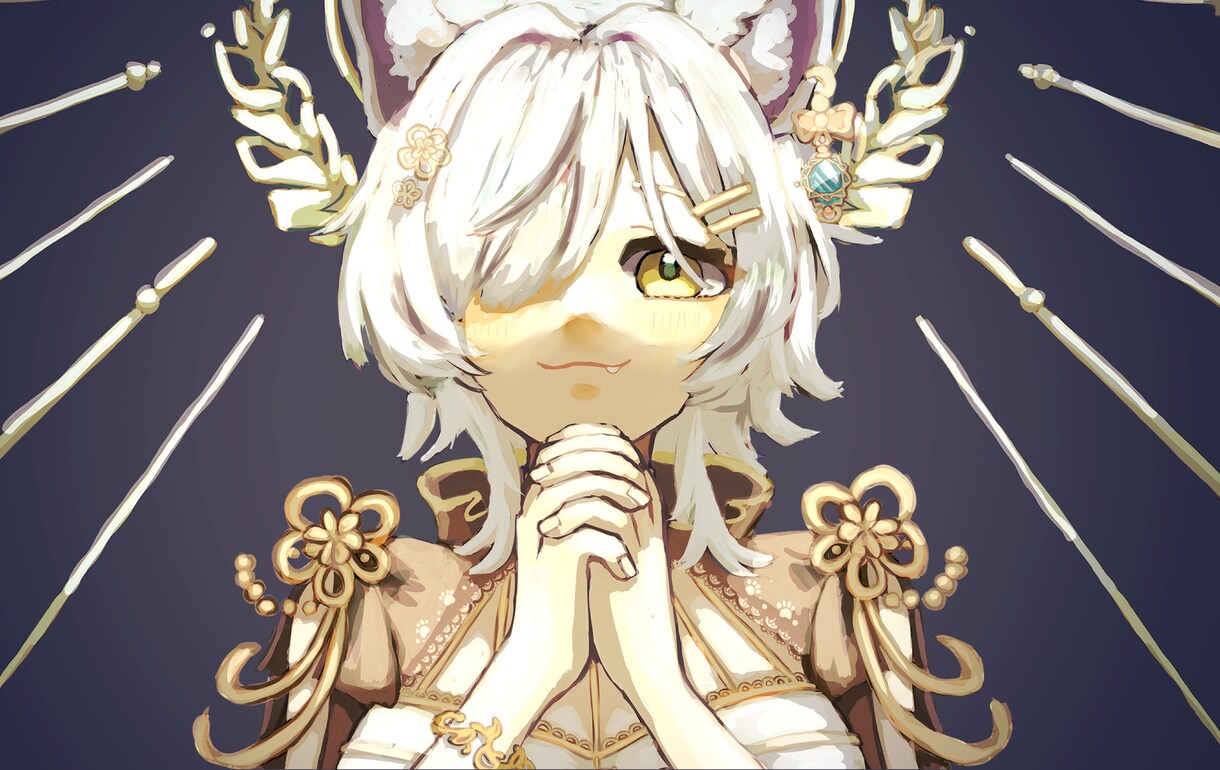 アイコン〜サムネetc！1枚絵描きます 光を意識した塗りの女の子が得意です イメージ1