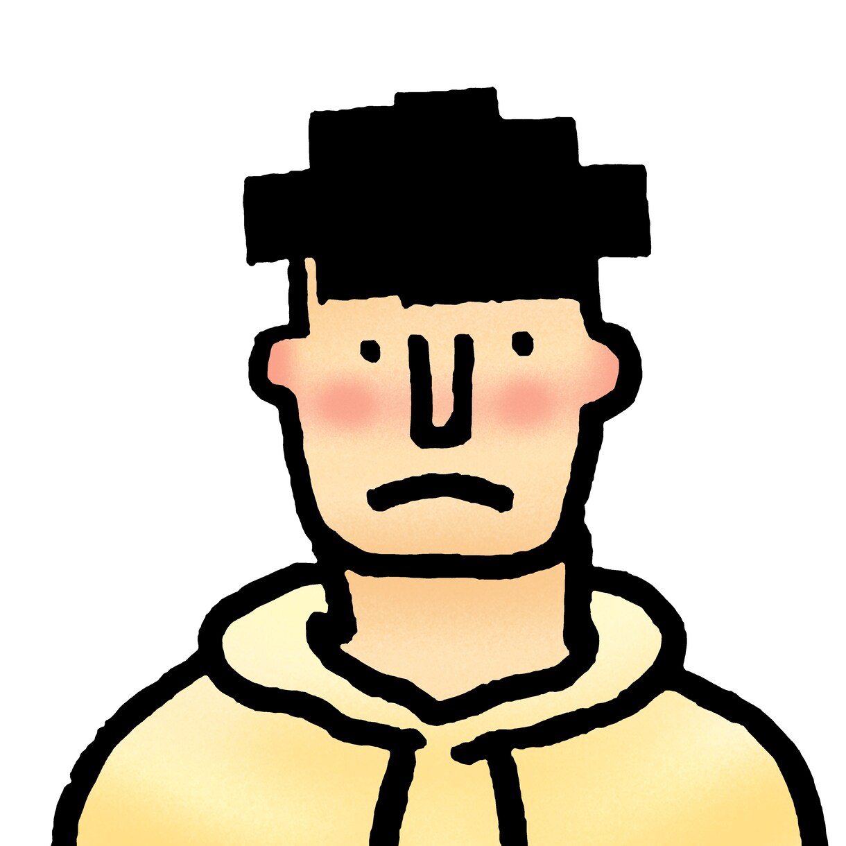 人物のイラストを描きます シンプルなイラストなのに個性があるプレゼントやアイコン向け イメージ5