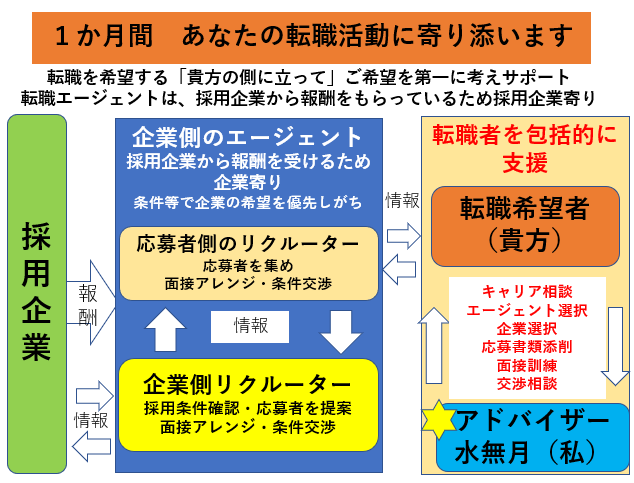 各月２名限定　貴方の転職活動を１か月間支援します 企業・エージェント選択、書類添削、面接訓練複数、各種交渉助言 イメージ1