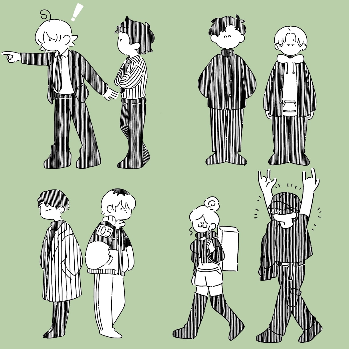 ゆるいイラスト描きます 創作キャラなどをいつもと違うタッチで見てみませんか イメージ2