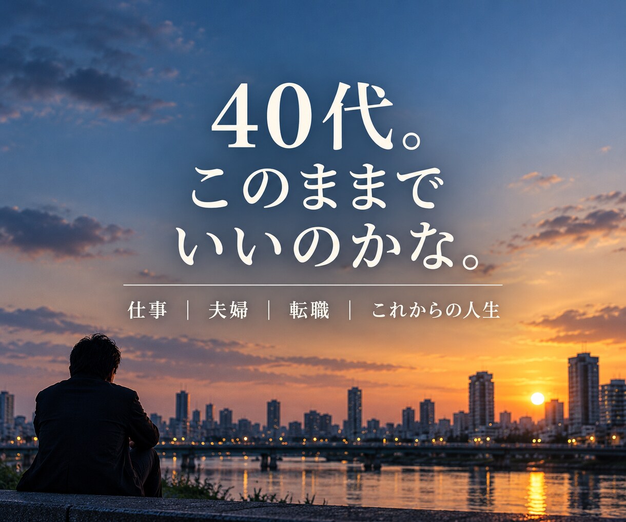 40代、人生こんなはずじゃなかった…をお聞きします 仕事・夫婦・将来の不安｜同世代の私がお聞きします イメージ1