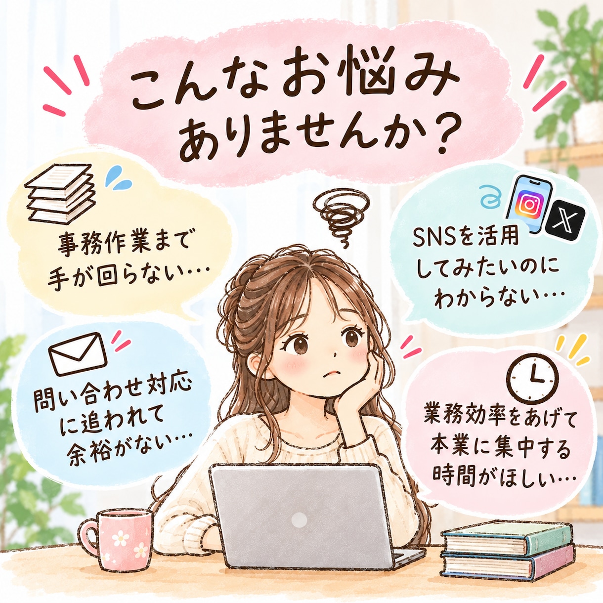 オンライン秘書｜各種事務サポートを行います 面倒な作業をオンライン秘書にお任せください！ イメージ2