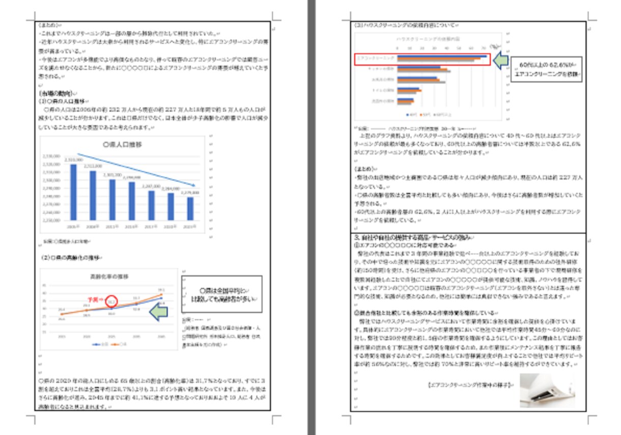 ハウスクリーニング2★持続化補助金書類お譲りします 採択済みの事業計画書を【テンプレート】としても利用できます！ イメージ3