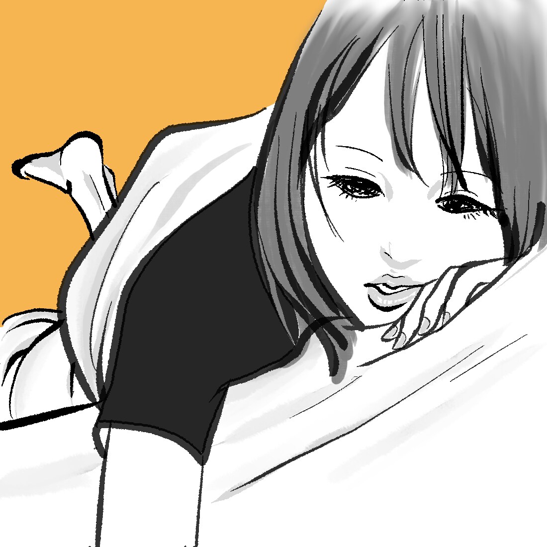 お写真の雰囲気を活かしたイラスト描きます シンプルなモノクロ線画のイラストで表現します◎ イメージ2