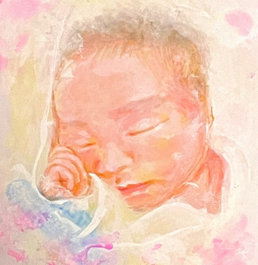 手描き:アナログ:水彩風似顔絵を作成します 日常の風景を 大切な記念日を 色鮮やかに描きます イメージ10