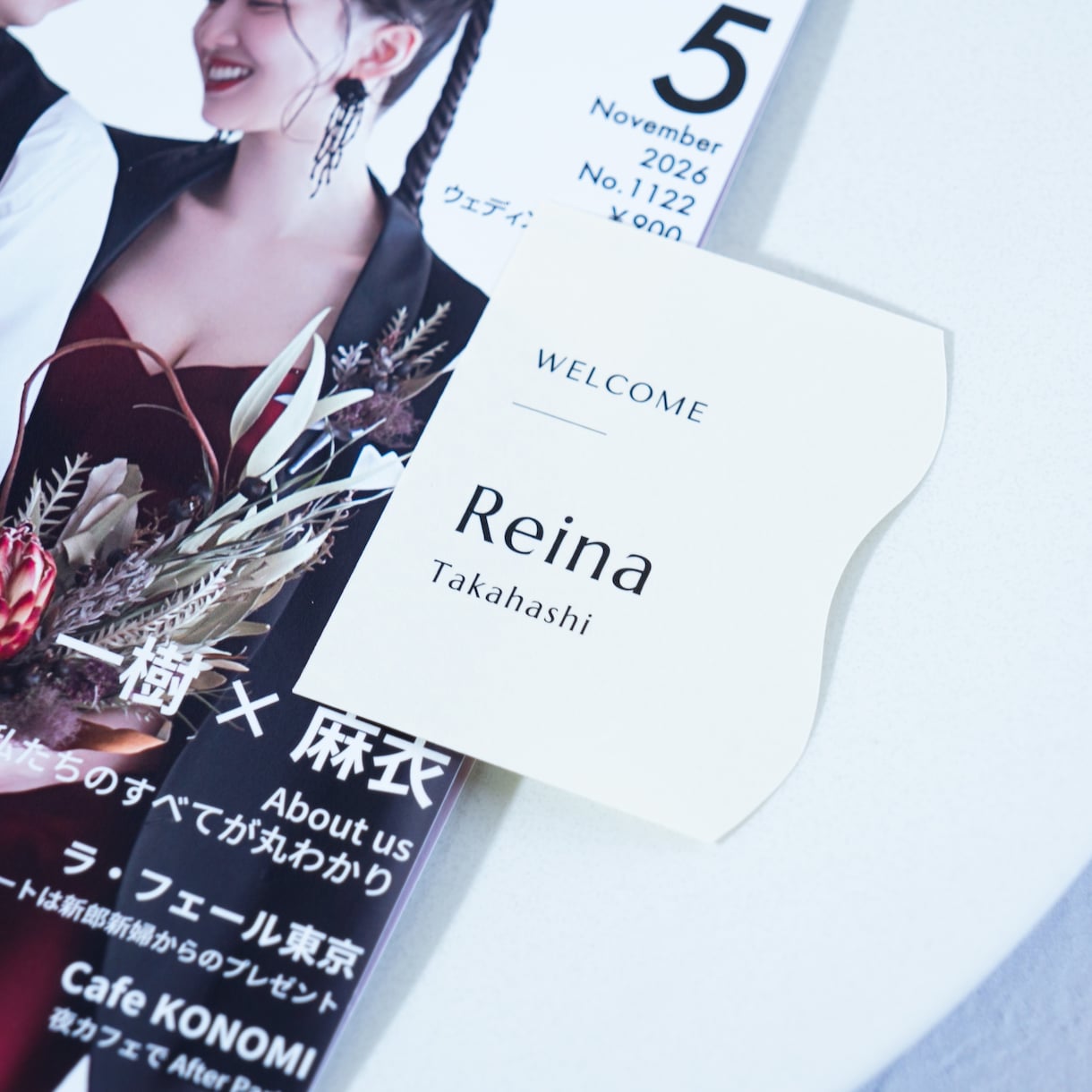 完成品をお届け❂結婚式用おしゃれな席札を作成します ニュアンス席札でセンスアップ ⋆* イメージ9