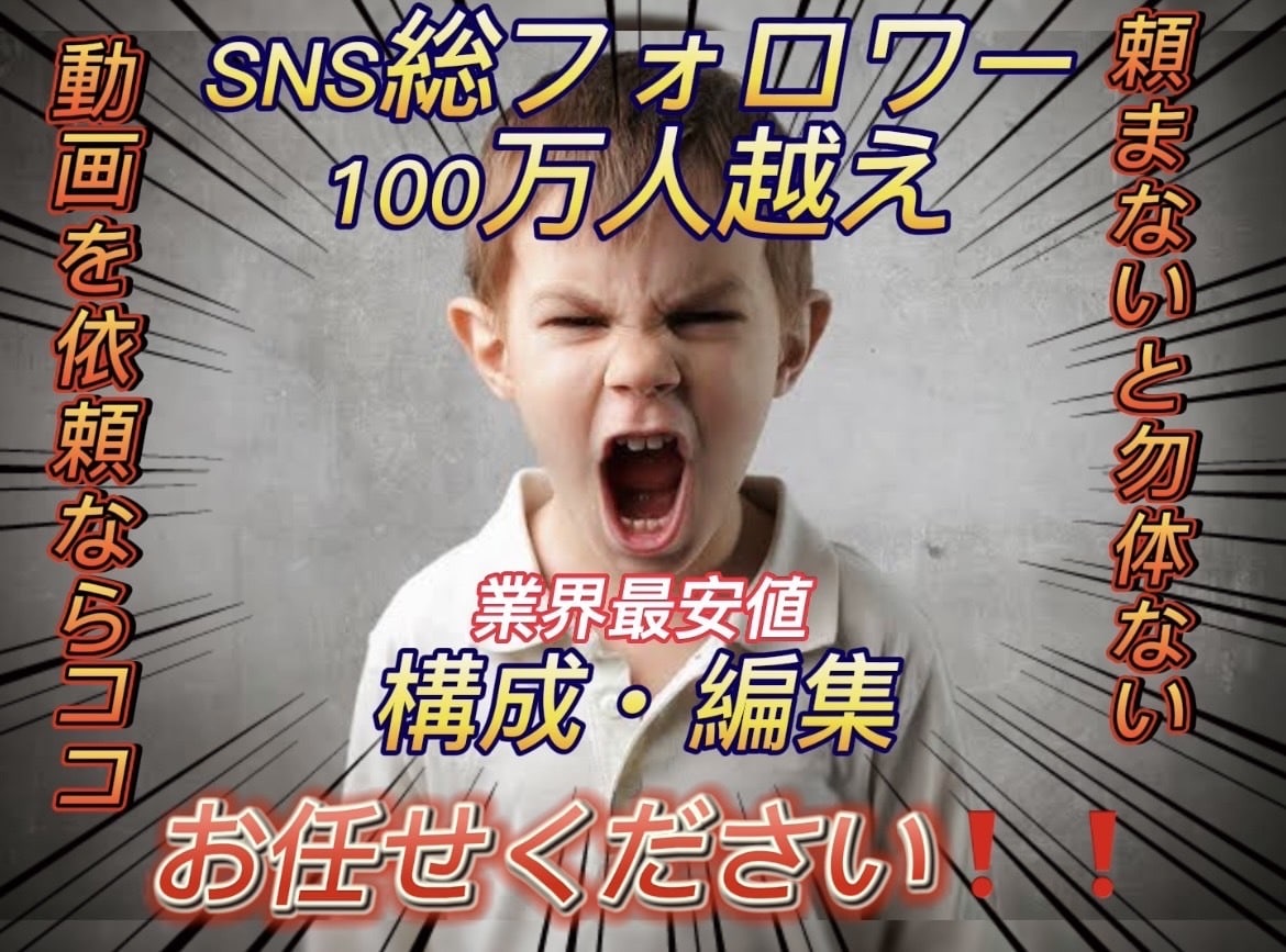 フォロワー100万人の映像クリエーターが制作します 構成.編集全ての作業行います！！ イメージ2