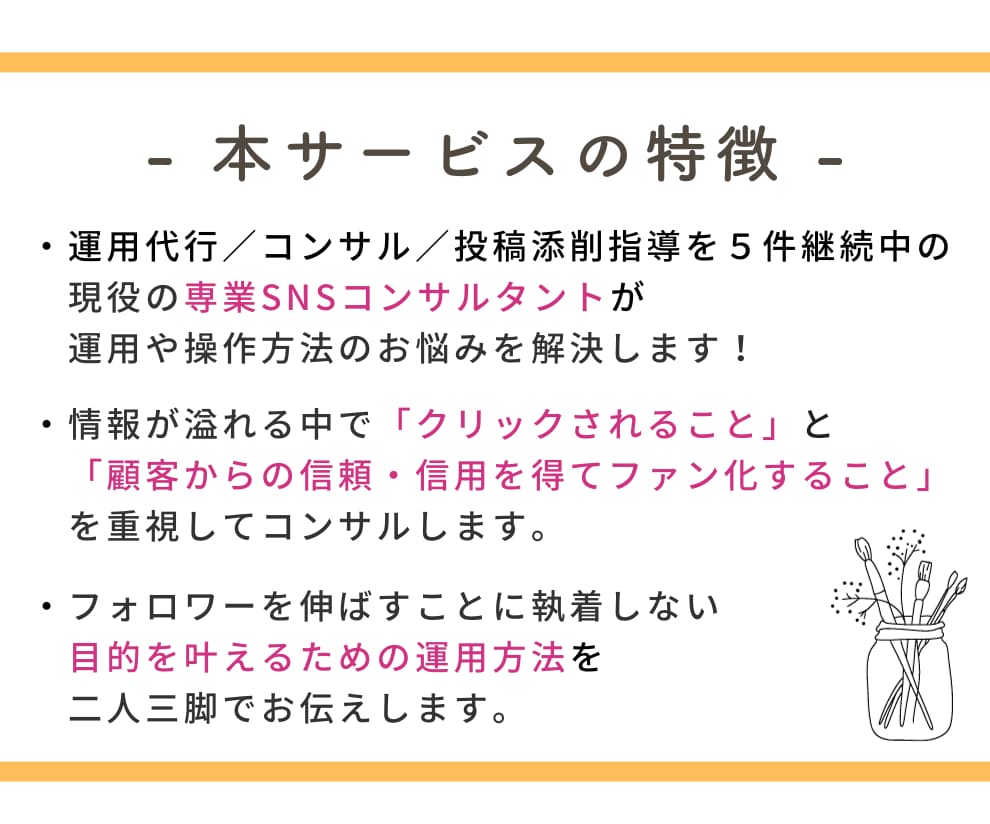 専業SNSコンサルがあなたのインスタを発展させます 数字に囚われない！運用スキルを身につけて望む未来を手にいれる イメージ3