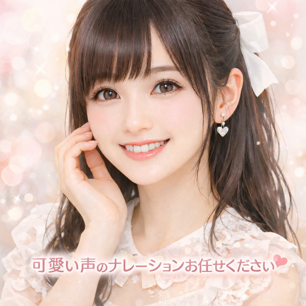 可愛い・明るい女性ナレーションボイス承ります アイドル活動経験のある声で、可愛い系の収録ができます イメージ1