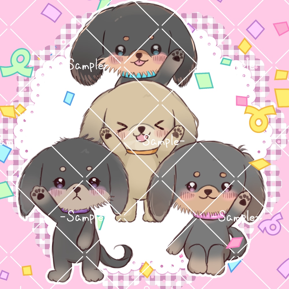 可愛い!ゆるい!動物ミニキャラ描きます 可愛いミニキャラを作成します! イメージ2