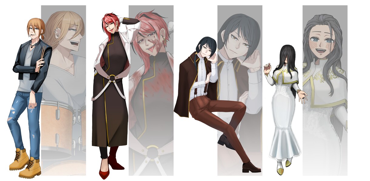 キャラクター立ち絵制作いたします 皆さんの表現したいものお手伝いさせていただきます。 イメージ5