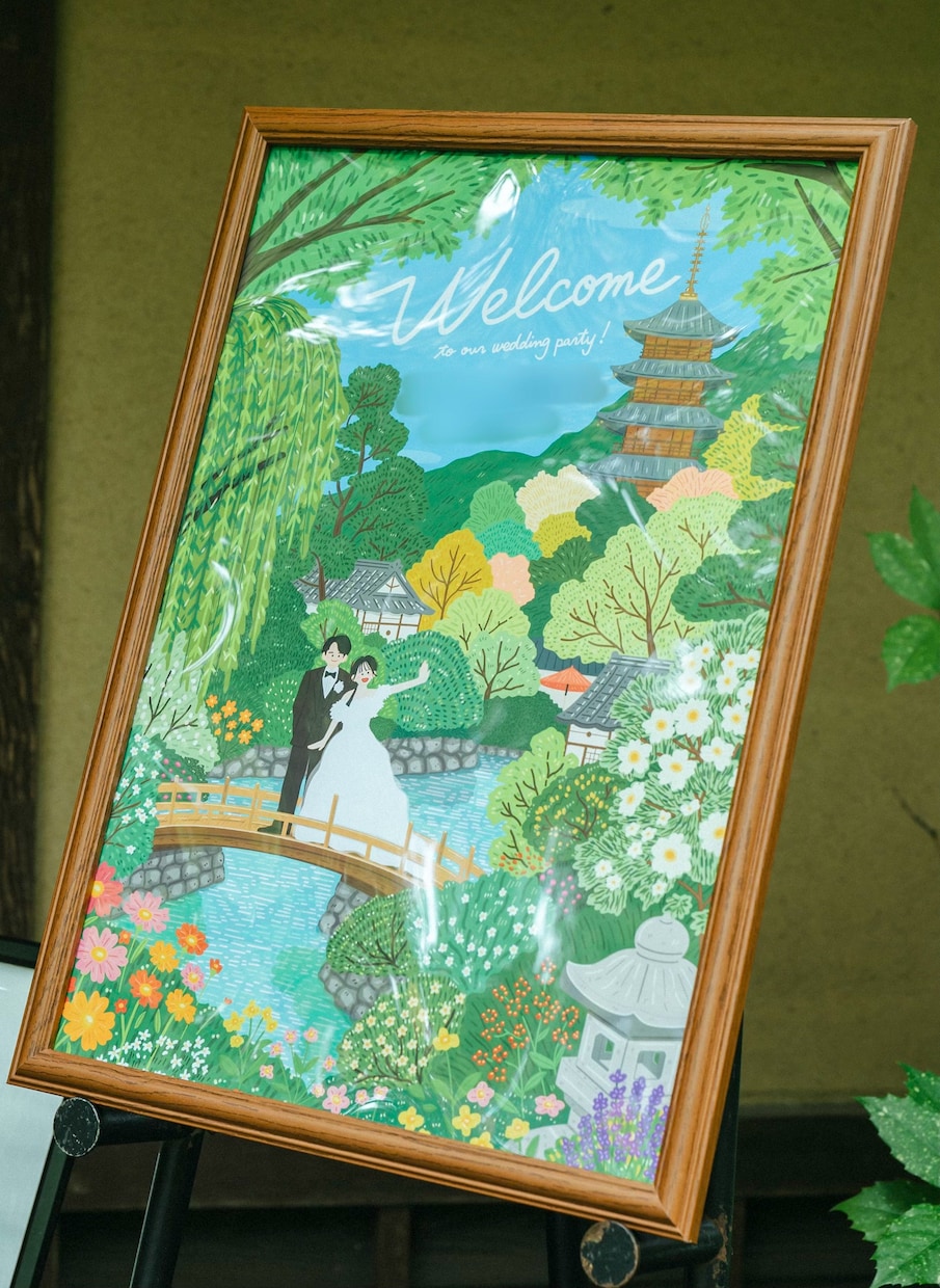 修正無制限！ウェルカムボードを描きます 「写真とは違うイラストだからこその特別感」をお届けします。 イメージ7