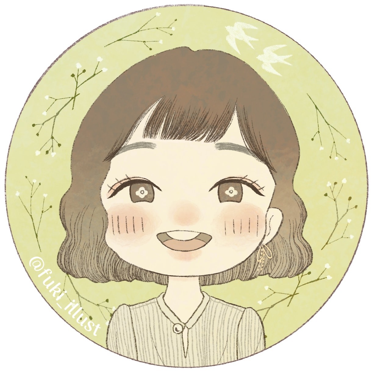 ざっくりオーダーでもOK◎SNSアイコン描きます ふんわり可愛いアイコンで好印象♪ イメージ5
