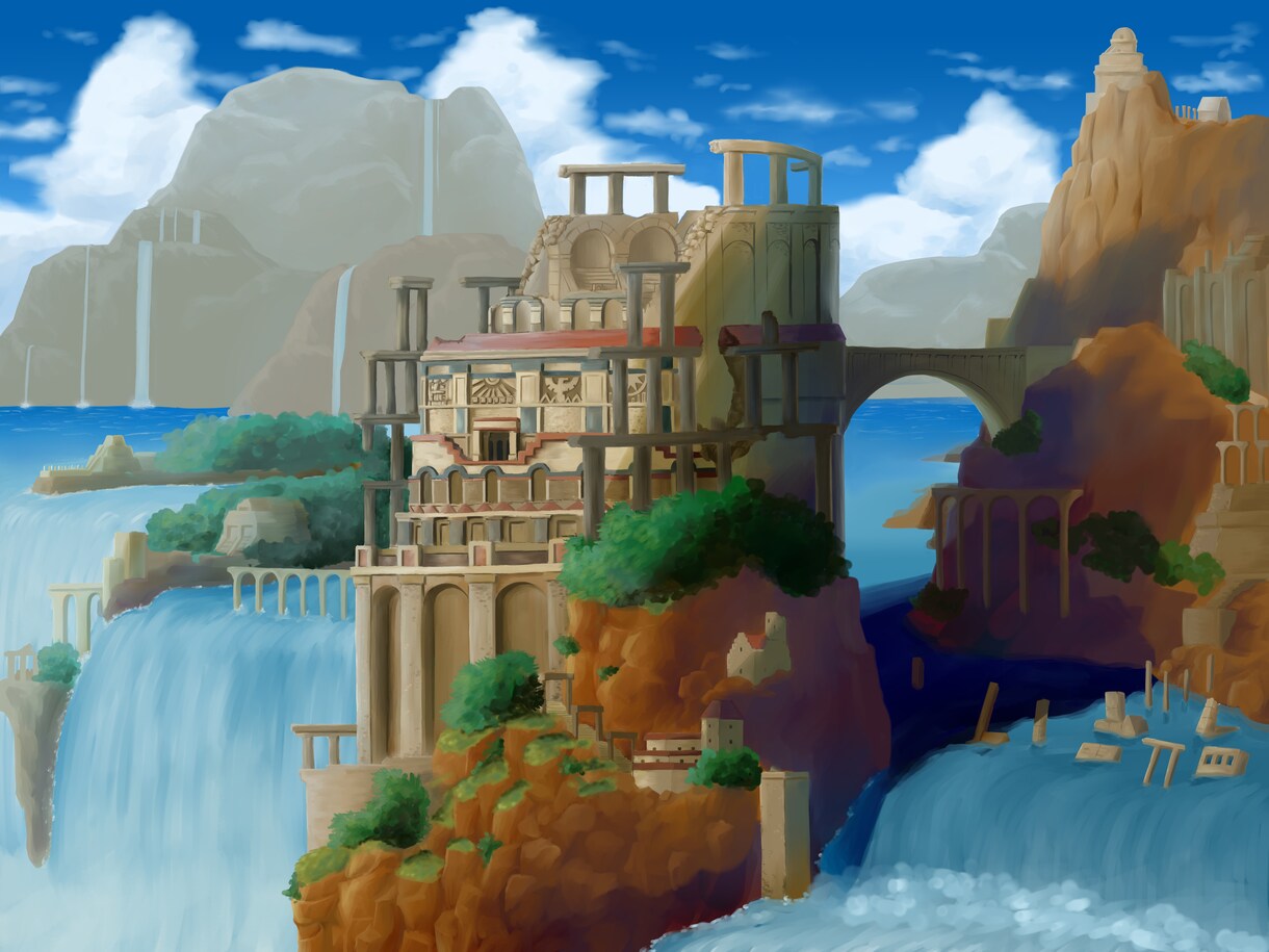 質感重視の風景/背景/キャラ絵を作成します 設定をデザインに反映！質感や描き込みにこだわります！ イメージ3