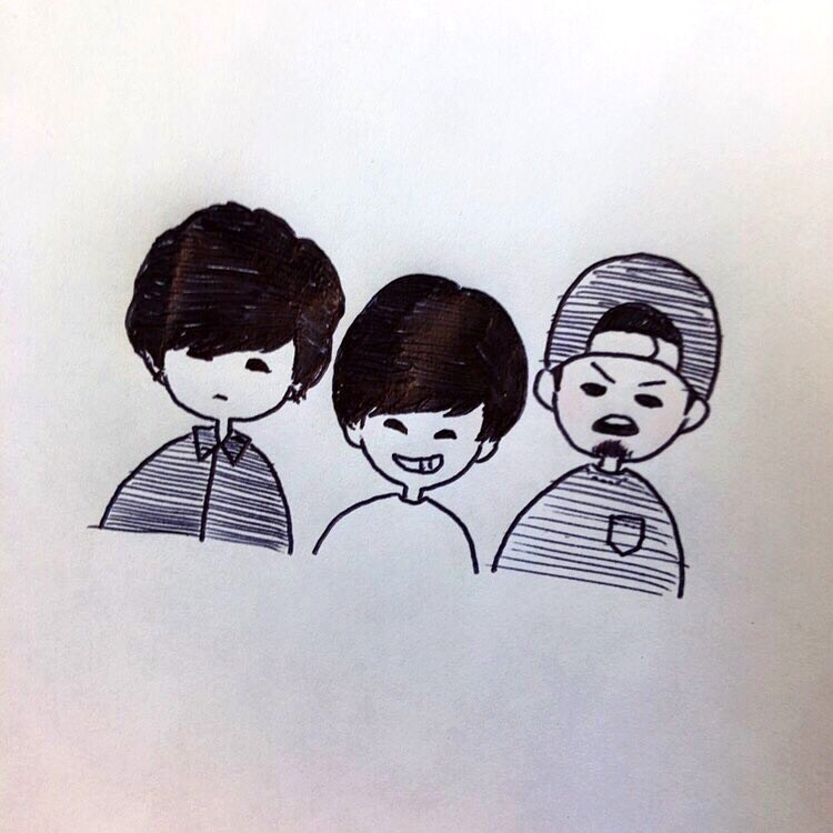 可愛いモノクロイラスト書きます 自己使用、贈り物にモノトーンイラストを！付箋対応可能 イメージ2