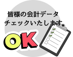ご自身で入力された会計データチェックします データは作成したけど不安・よくわからない方のフォローをします イメージ1