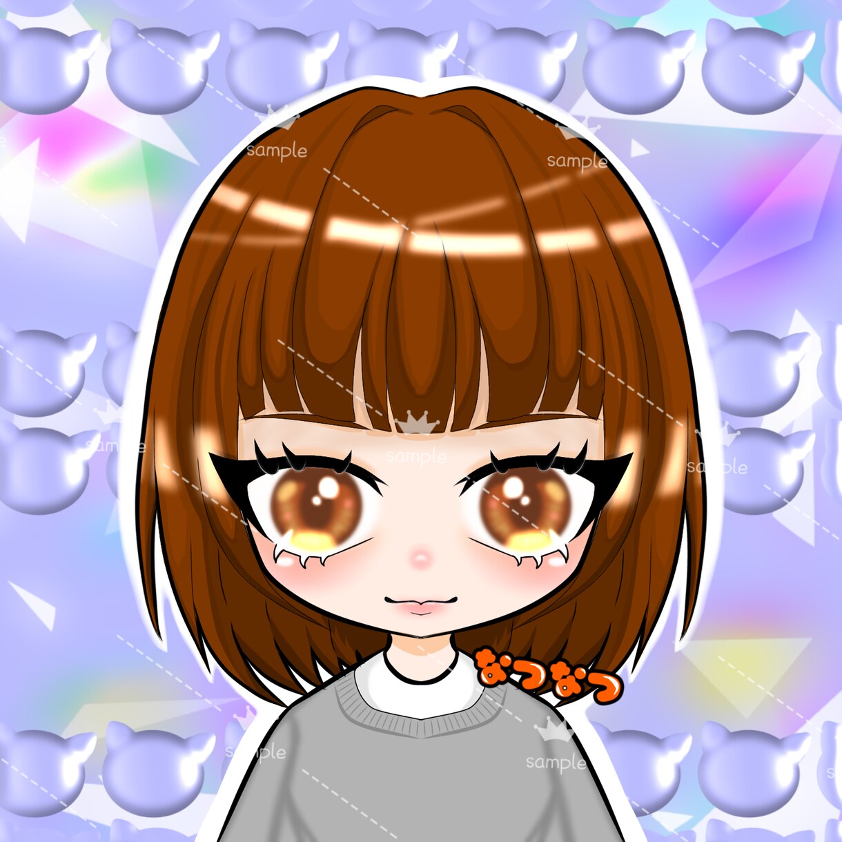 ゲーム、配信用等アイコン描きます トータルアイコン作成！自分をミニキャラ化してみませんか？ イメージ3