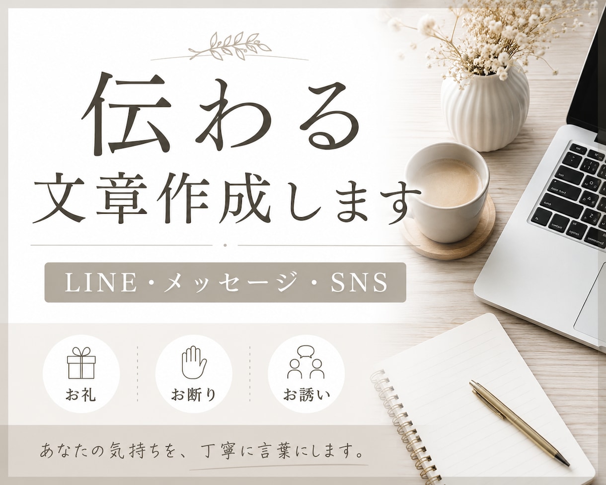LINE・メール・SNS対応します 返信に困った時や、伝わる文章にしたい時にお任せください イメージ1
