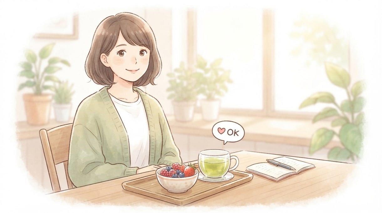 ７日間お試し！ゆるく報告や相談にのります 減量サポート経験あり♪三日坊主さんもゆるく楽しく続けます イメージ1