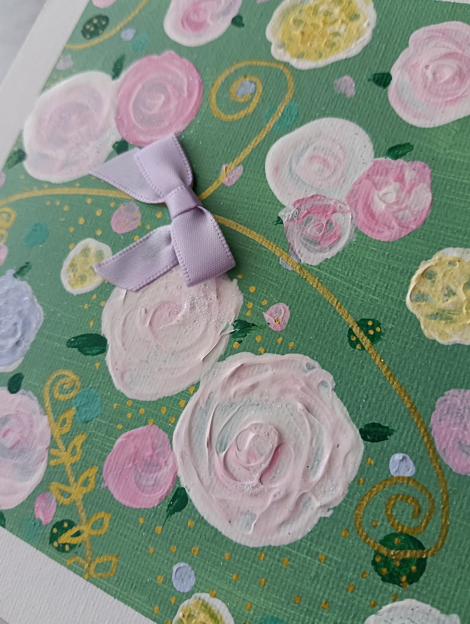 世界に一つ♡スクレツィアート画®を制作します ～色彩と粒子が織りなす幻想的なアート～ イメージ5