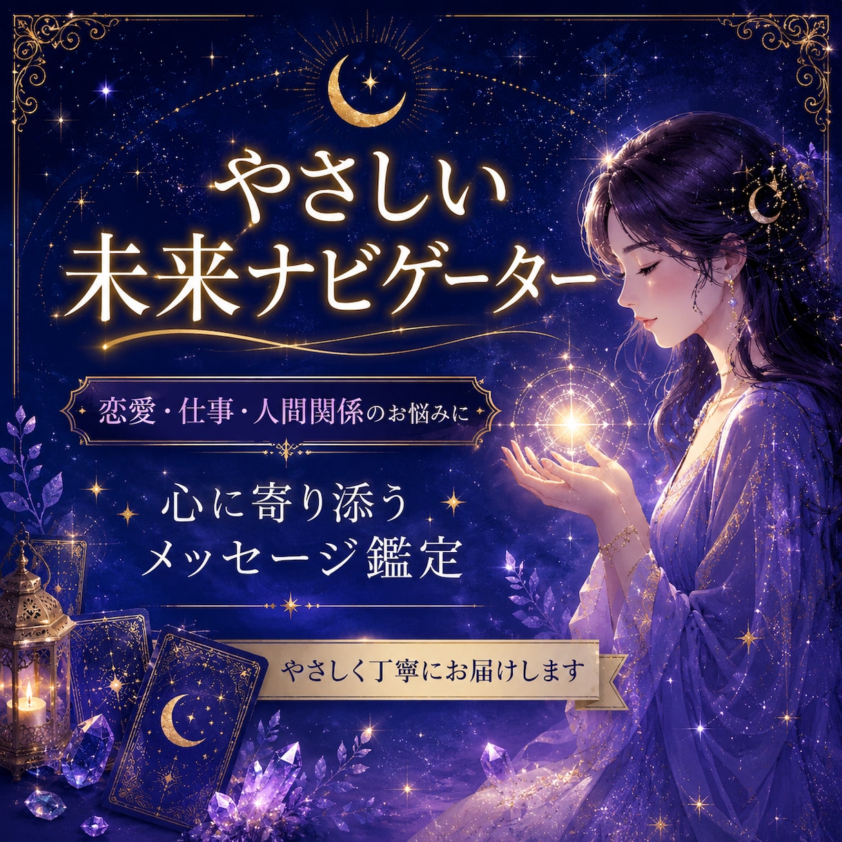 あなたの悩みにやさしく寄り添います 恋愛・仕事・人間関係をやさしく鑑定 イメージ1