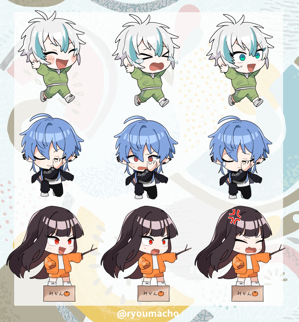 ミニキャライラスト制作します 配信素材、オリキャラのちびキャラ化、グッズ絵などに イメージ7
