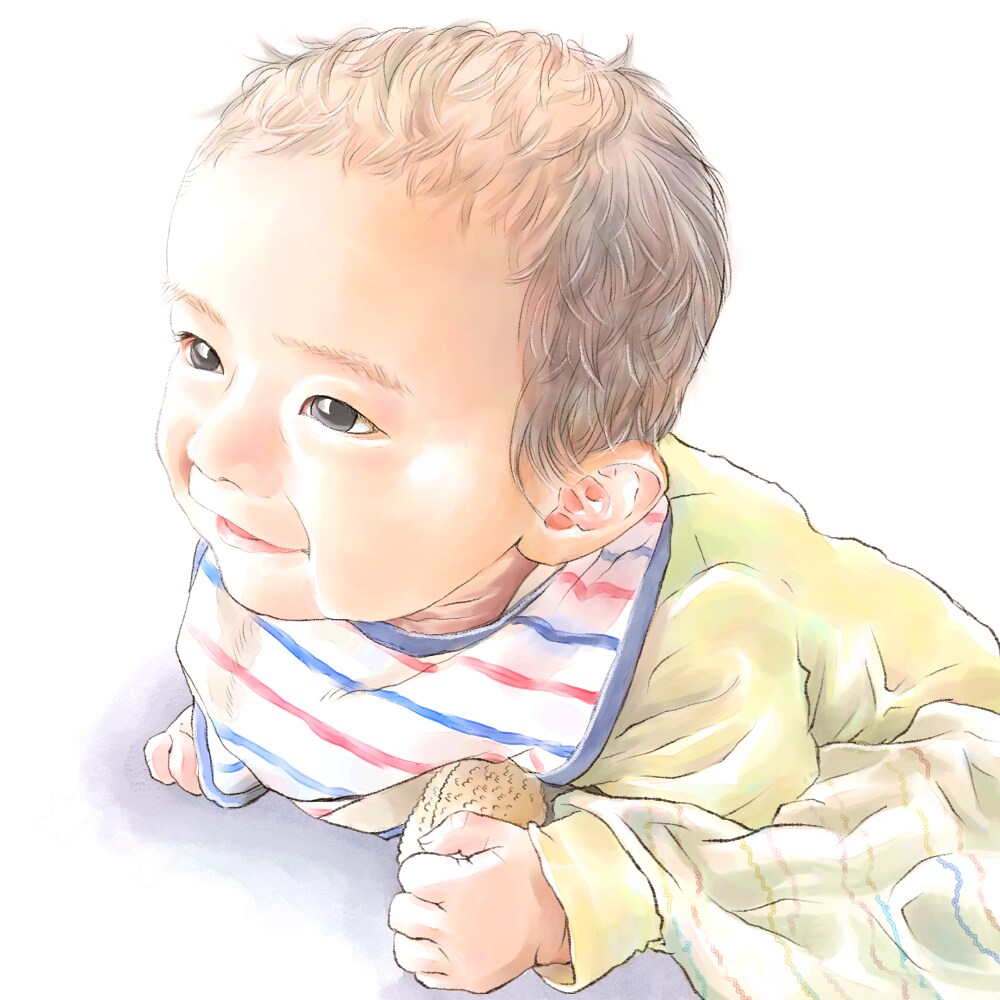 リアル水彩風似顔絵イラストお描きします 色合い柔らかな似顔絵お描きします。アイコンやプレゼントに❤︎ イメージ5