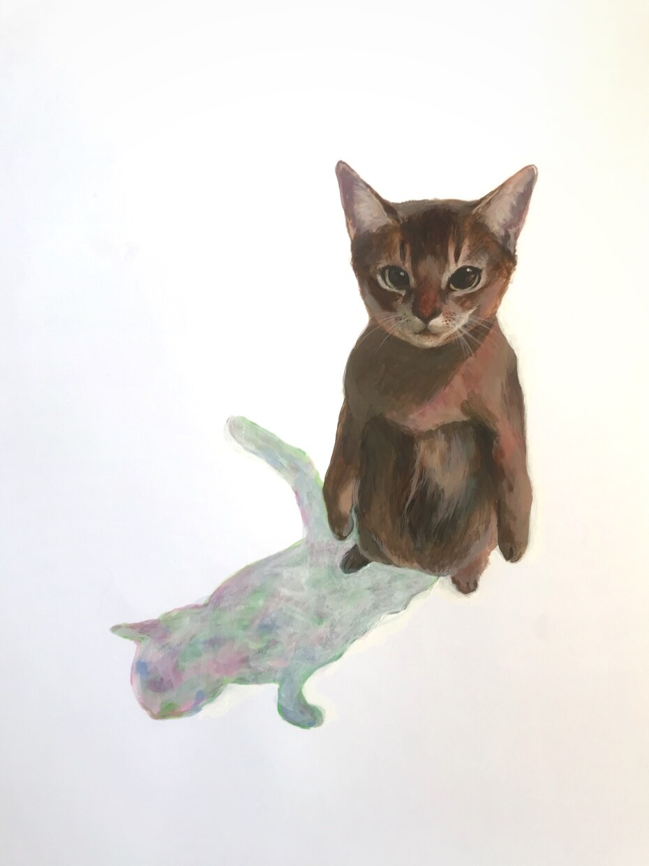 アクリル絵の具でうちの子(動物似顔絵)お描きします うちの子命！！の絵描きがお写真そっくりに心を込めて描きます！ イメージ3