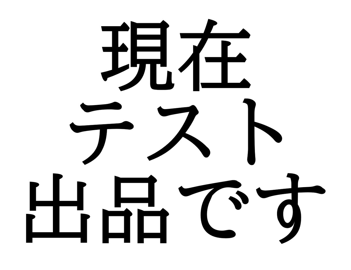 テスト出品ます 即日納品!? 素早く丁寧な納品をお求めの方はご利用ください！ イメージ1