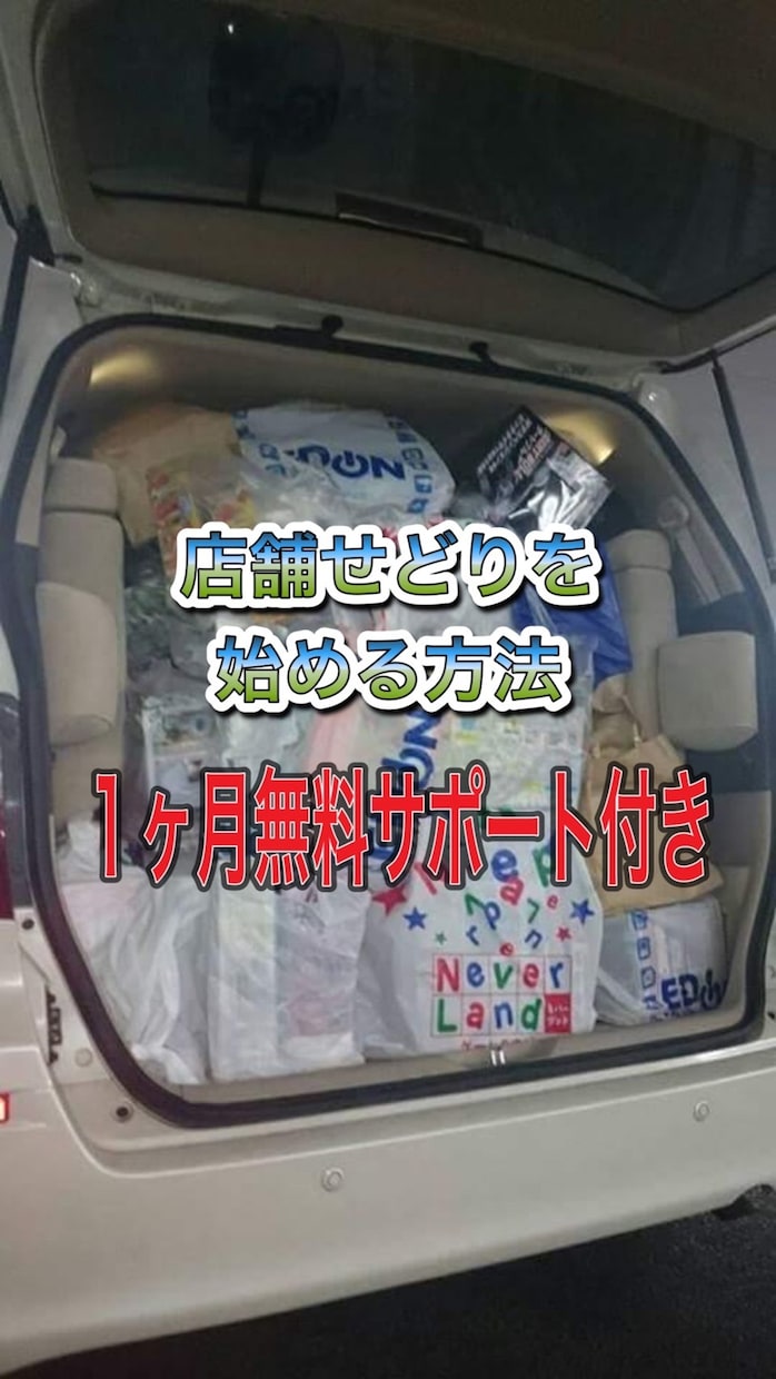 ０から店舗せどりを始める方法を教えます １ヵ月無料サポート付き（副業初心者向け） イメージ1