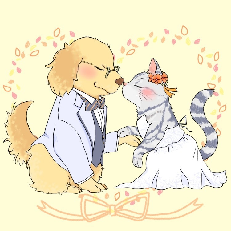 かわいい動物・ペット×ファッションイラスト描きます 動物に小物やお菓子を着飾ります☆好きな生き物 イメージ2