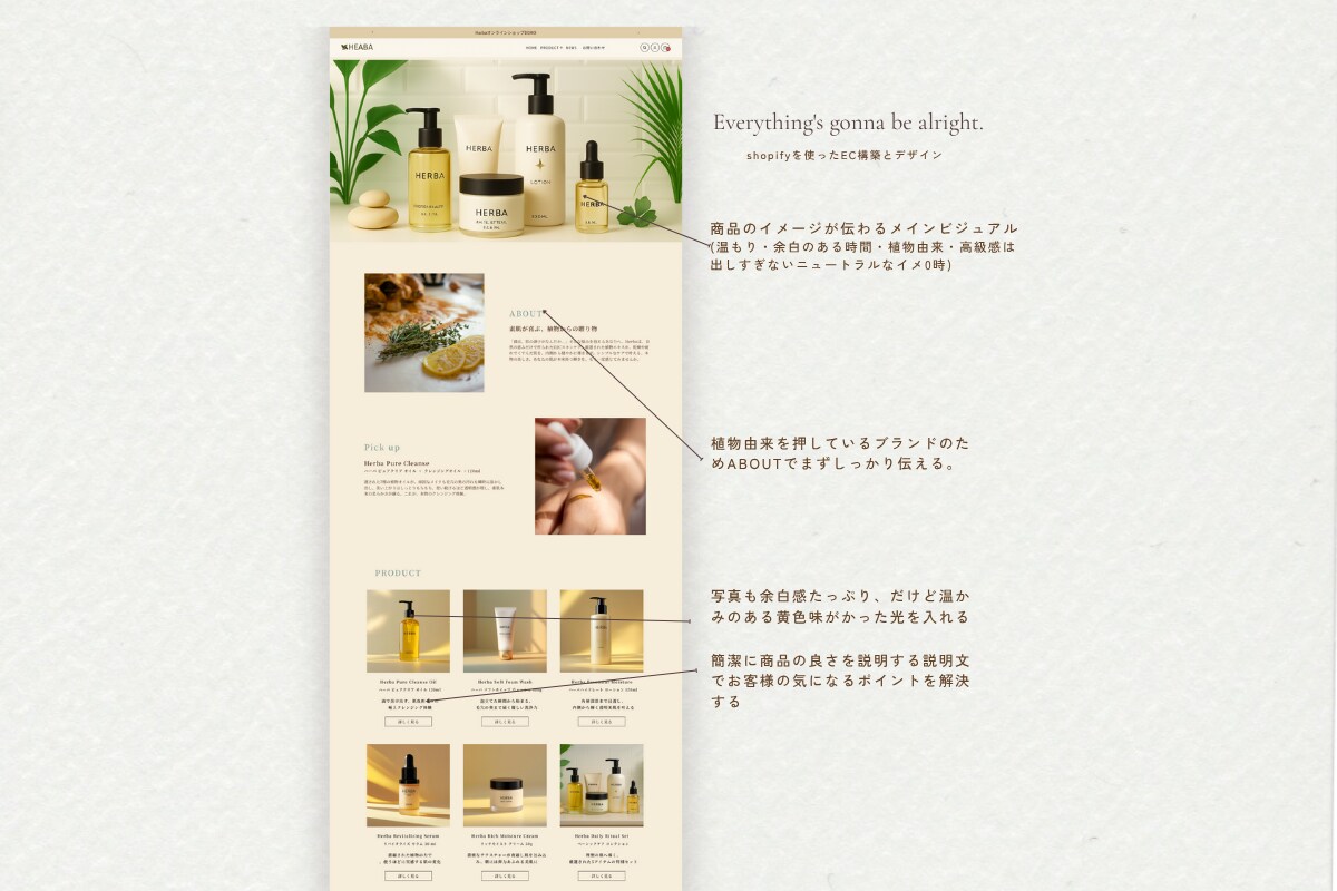 世界観を大切にしたShopifyサイト制作します シンプルで分かりやすくお客様に優しいECサイト制作 イメージ5