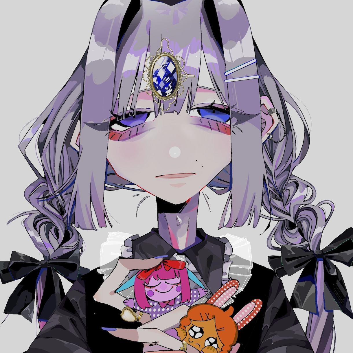 キュートでダークなイラストを描きます 病みかわなアイコンでSNSを使おう！ イメージ2