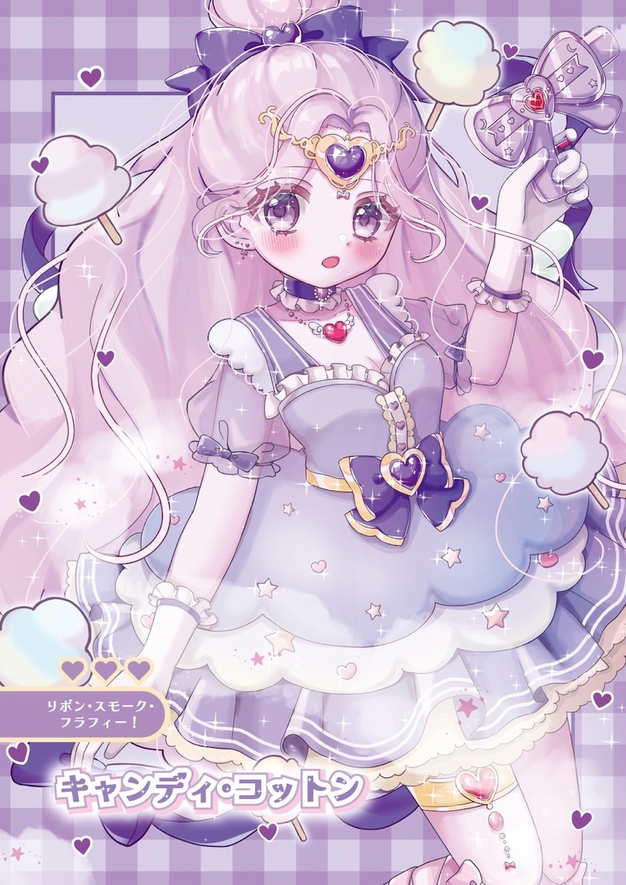 アイドル、配信者様向けの可愛いイラストを制作します 魔法少女、ロリータ、アイドル衣装、スイーツ系などが得意です イメージ6
