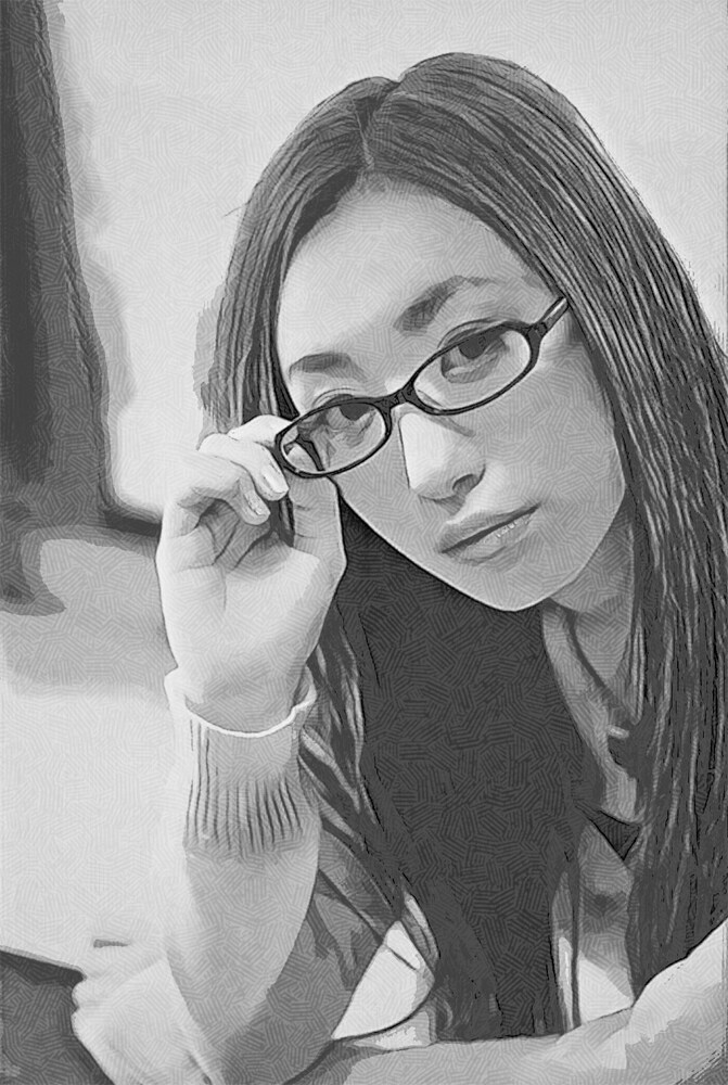 お写真を鉛筆画風イラストのように加工します お写真に味付けをしたい方に。えんぴつっぽいタッチに加工 イメージ2