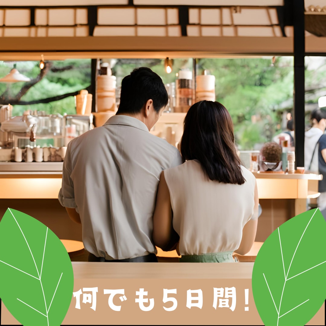 5日間「がっつり」なんでもお手伝いします 5日間マッチングアプリのサポートをさせていただきます！ イメージ1