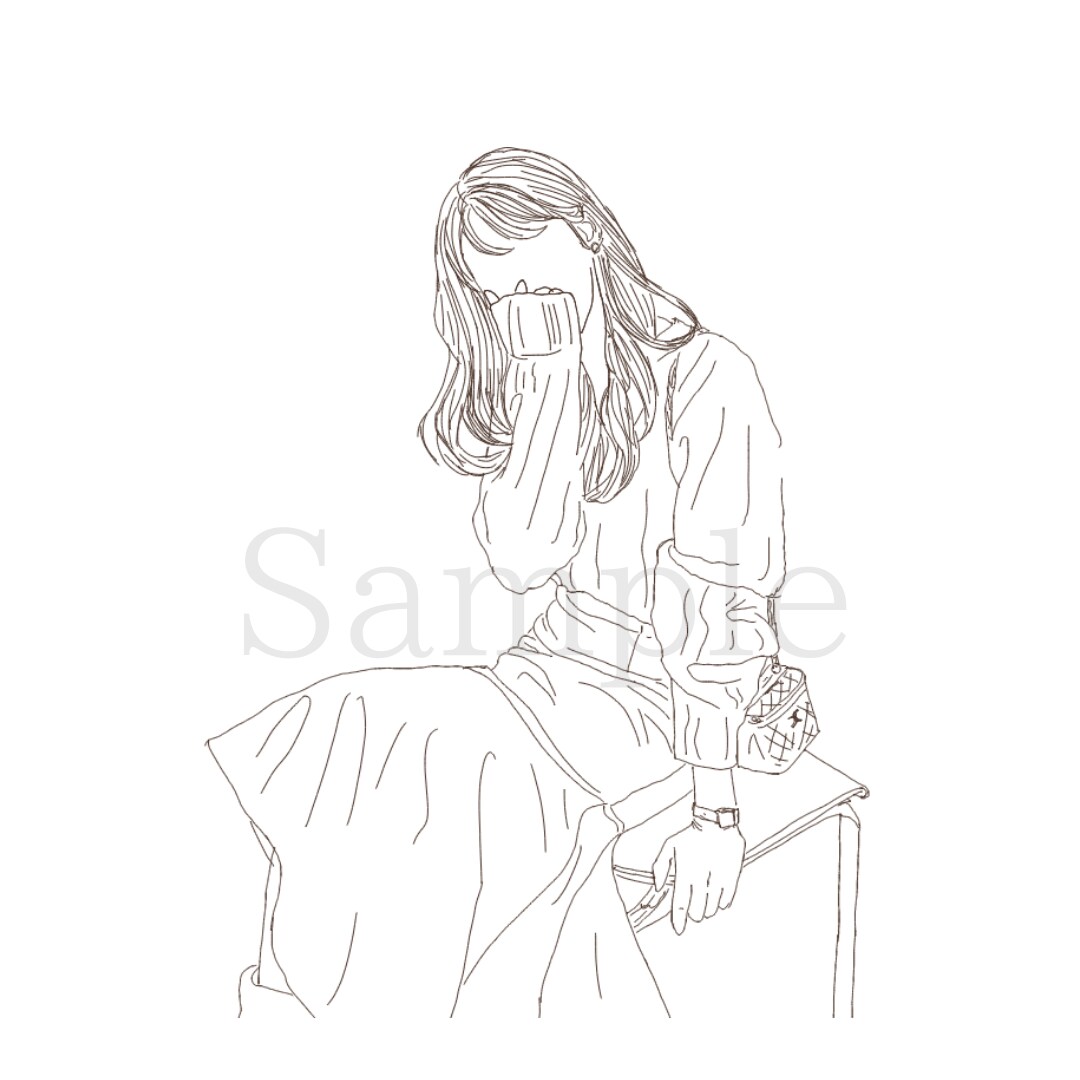 シンプルでオシャレ◎韓国っぽいイラストを描きます ハングル文字も可能◎サンプルをご覧下さい^^ イメージ4