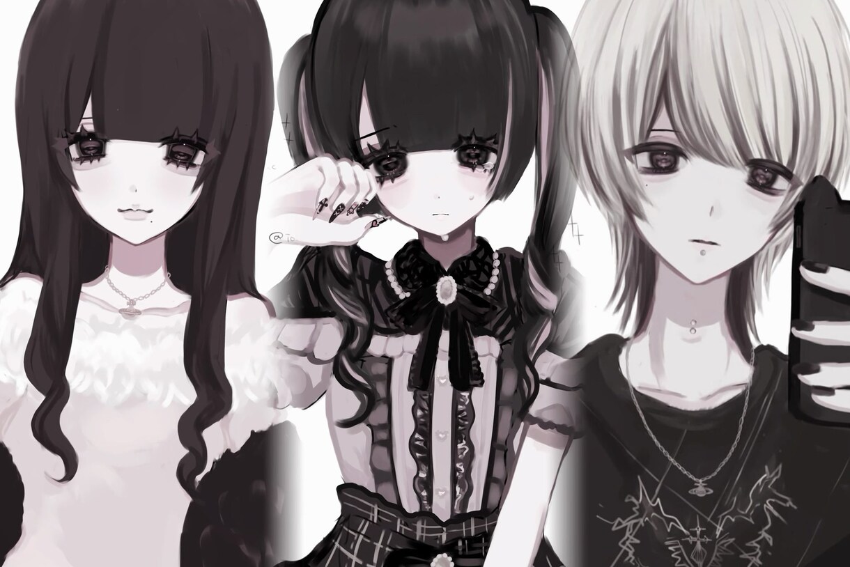 地雷系やお姉さん系のイラストお描きします 可愛いをもっとリアルに、あなただけのイラストをお描きします イメージ1