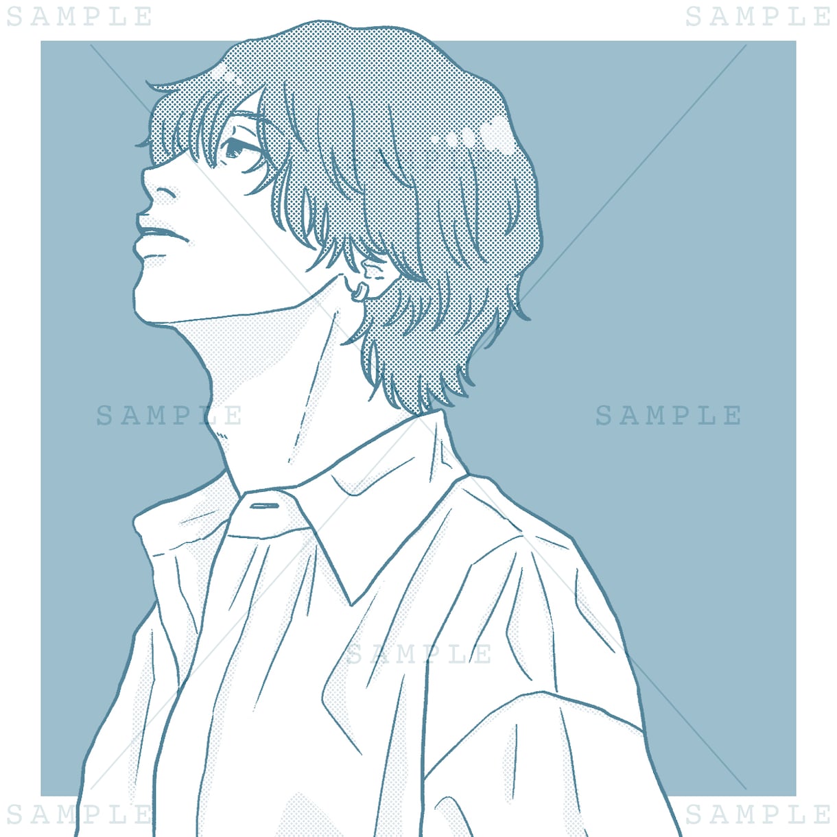 シンプル×繊細な人物イラストを描きます SNSアイコン・プレゼント用等お気軽にご相談ください＾＾ イメージ3