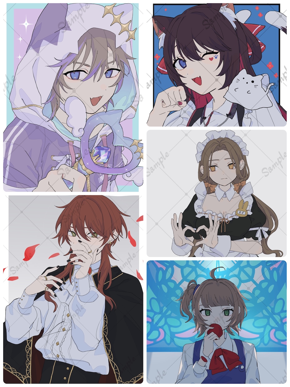 かわいい＆かっこいいイラストお描きします サムネ・アイコン・MV・立ち絵などに使えるイラスト描きます イメージ1