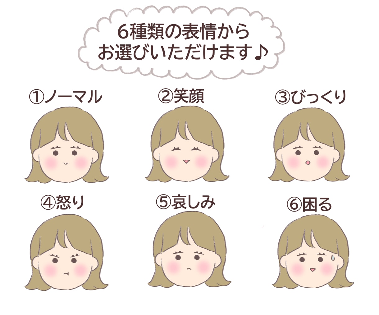 ブログやSNSで使える、ゆる絵全身アイコン描きます 文字入れやポーズ指定で個性的な全身アイコンつくりませんか？ イメージ3