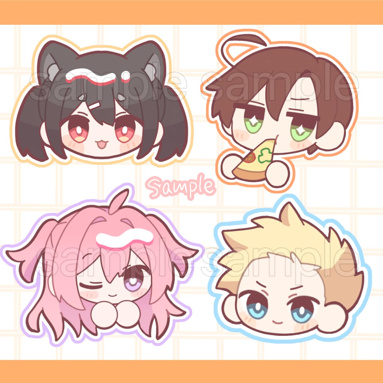5日以内納品！顔のみイラストお描きします 商用OK！アイコン、スタンプや配信での使用におすすめ！ イメージ2