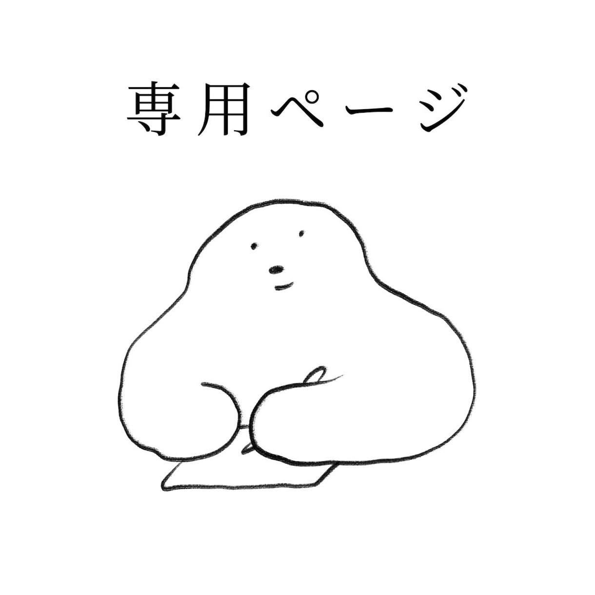 こちらは特定の購入者様の【専用ページ】になります こちらは事前にお約束した購入者様の専用ページです。 イメージ1